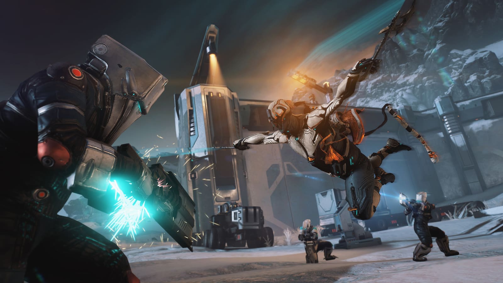 A two-player squad clears the same nodes a full four does