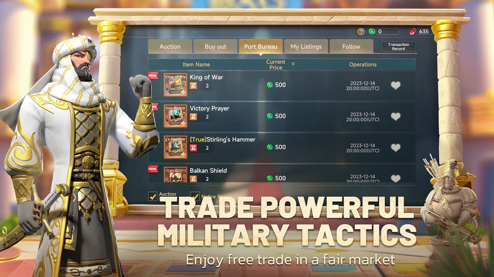 Era of Conquest's shop sells hero pulls and packs, never a VIP rank